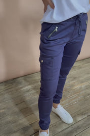 Harlow Cargo Jogger - Navy