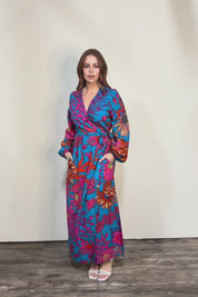 Daphne Maxi Wrap Dress – Bluegarden
