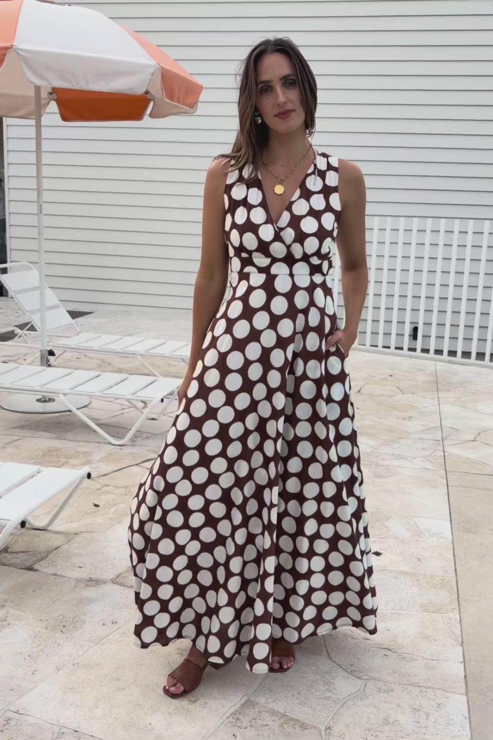 Cocktails And Gardens Cotton Maxi Dress – Chocspot