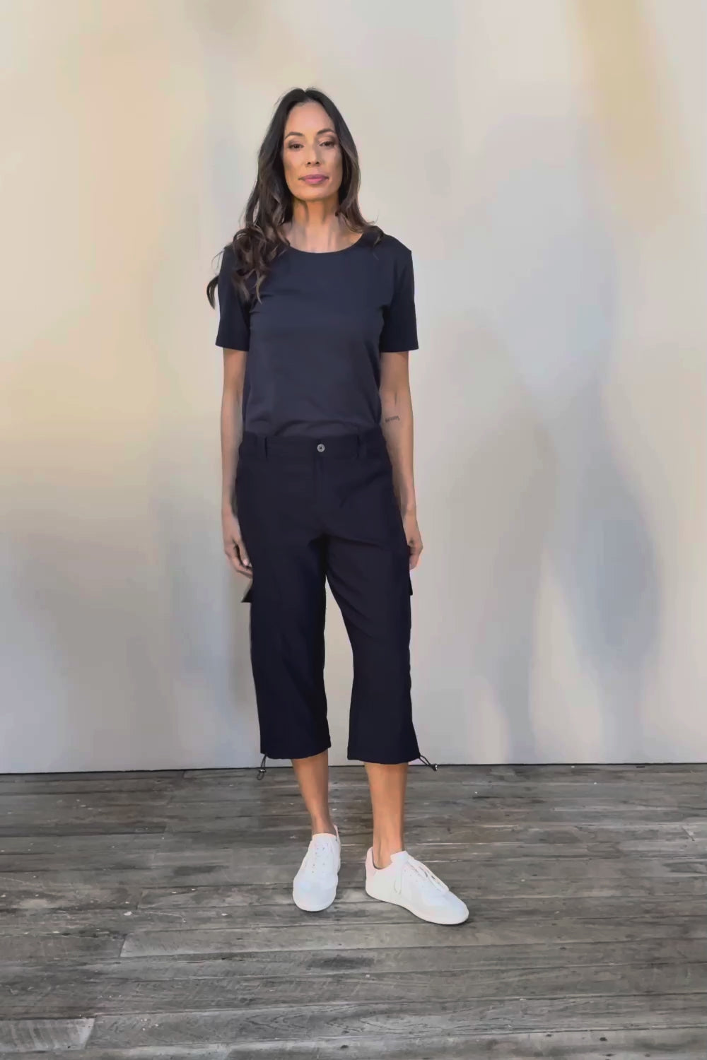 The Everyday Cropped Cargo Pant - Darknavy