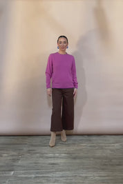 Wool Two Tone Jumper – Rose