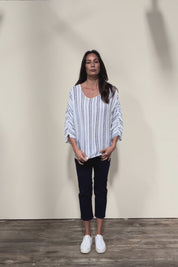 The Woven Easy Wear Tee – Bluewhite