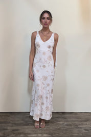 Tara Slip Dress - Whitegold