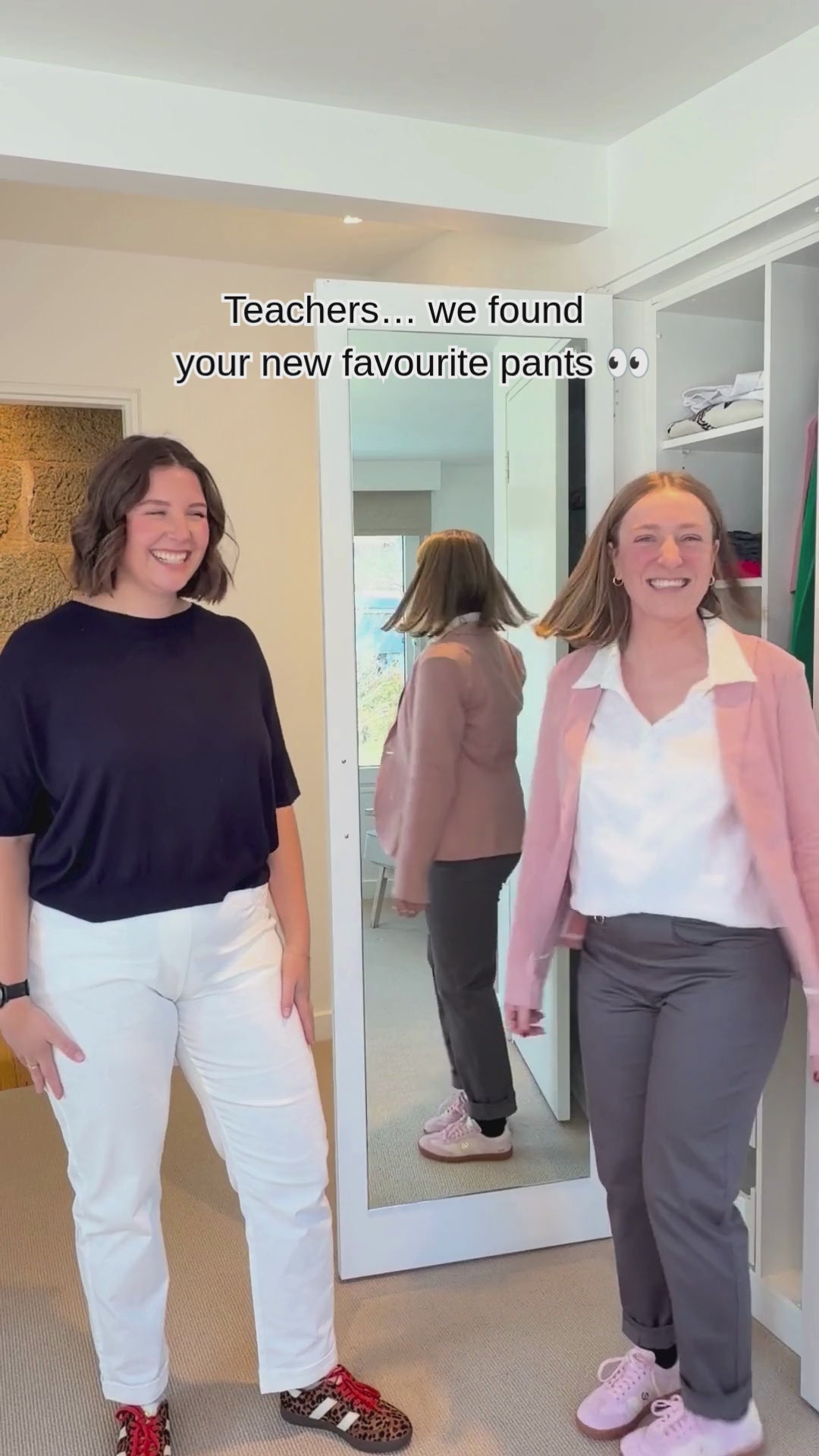 Miss Winkler and Miss Symons Test Out The Teachers Pants
