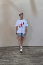 Printed Cotton Blend Tee - Lobster
