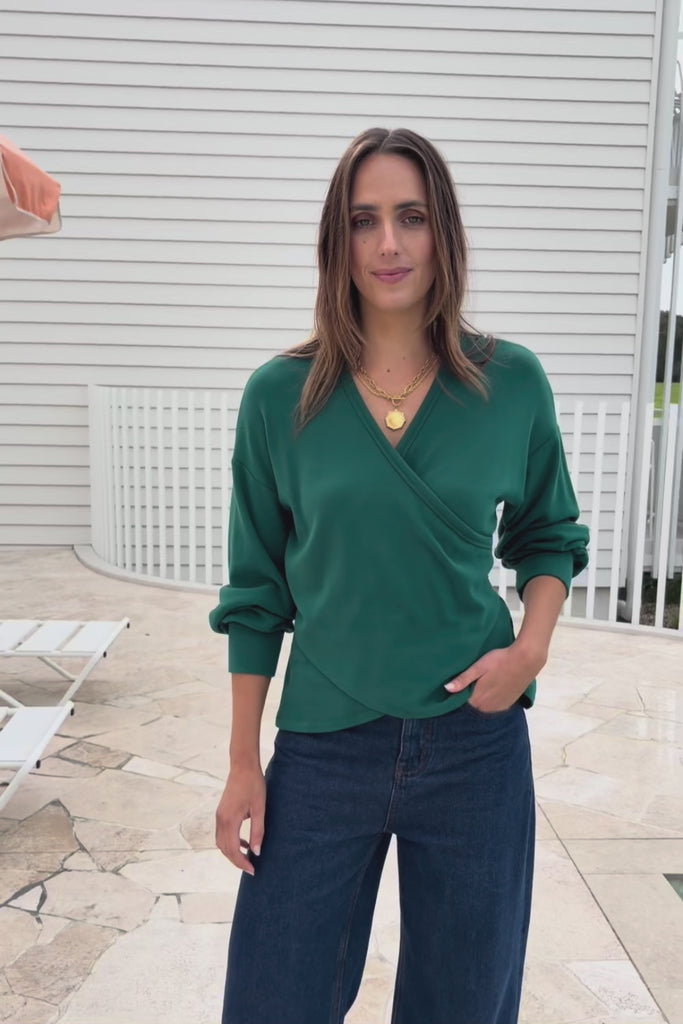 Cross My Heart Sweater – Green