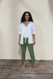 Fundamental Brunch Cotton Pant - Cedargreen