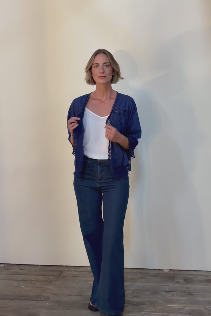 Spring Day Throw – Navy