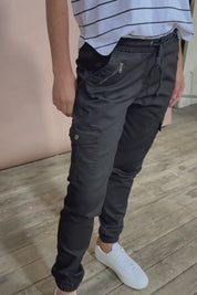 Harlow Cargo Jogger - Black