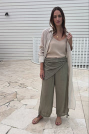 Floating Through The Day Pants  - Olive