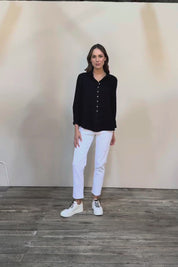 The Must Have Linen Look Shirt - Black